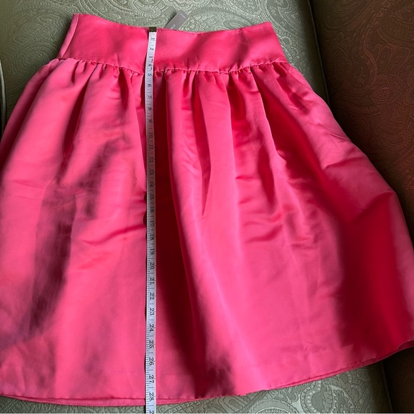 NWT J. Crew Coral A-Line MIDI Skirt in DUCHESS SATIN Size 14 - Picture 4 of 9